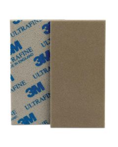 3M 03089 Performance Soft Sanding Sponge, 2-3/4 in W x 5-1/2 in L, 800/1000 Grit, Ultra Fine Grade, Tan Color