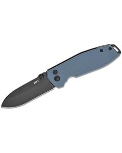 CRK2495G image(0) - CRKT (Columbia River Knife) Squid XM D2 Oxide Plain Blade Folding Knife with Button Lock G10 Handle - Gray