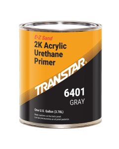 Transtar Autobody Products 6401 - EZ Sand 2K Acrylic Urethane Primer - 1 Gallon Can - Gray - 4:1:1 Mixing - 511 sq-ft/ Gallon at 1 mil Coverage