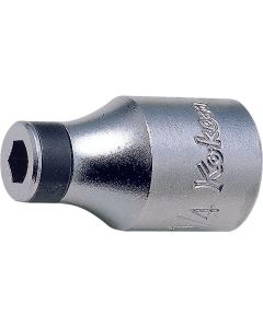Ko-ken USA 4137 1/2 Sq. Dr. Adaptor 1/4 For 1/4H Bit Length 38mm