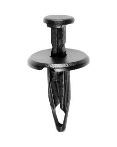 AVC18030 image(0) - AUVECO 18030 Push-Type with Closed End Retainer, 11/16 in Dia Head x 13/16 in L Stem x 1/4 in Hole, Nylon, Black