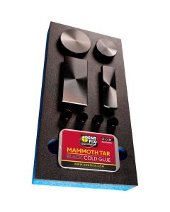 Dent Fix Do you already have a Slide Hammer and want to get into GPR? No problem this is the kit for you! The Cold Adhesive Glue Pad Set with Mammoth Tar DF-CGS72 is a lightweight kit that is a great way for auto body professionals to quickly and safely m