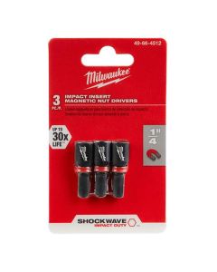 MLW49-66-4512 image(5) - Milwaukee Tool SHOCKWAVE Impact Duty 1/4" Insert Magnetic Nut Driver 3PK