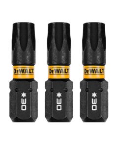 DWTDWAF1TX30IR3 image(1) - DEWALT 1In Torx T30 FlexTorq 3Pk
