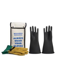 Oberon Glove Kit - Rubber Electrical - Class 2 - Length: 14" -  Rolled Cuff - Size: X-Large - 11