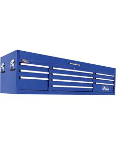Homak Manufacturing H2PRO 72", 10-Drawer Top Tool Chest � 71 3/4"W x 21 3/4"D x 20 5/8"H, Blue