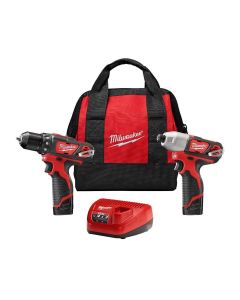 Milwaukee Tool M12 CORDLESS DRILL/DRIVER HEX IMP 2-PC (1) BATT KIT