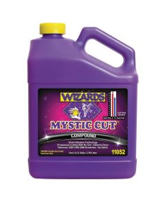 WZP11052 image(0) - Wizards Products MYSTIC CUT 11052 Smart Abrasive Buffing Compound, 1 gal Can, Off-White, Liquid
