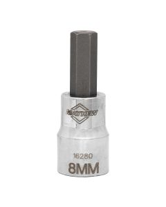 MAY16280 image(0) - Mayhew Mayhew 8 MM Metric Hex Short Insert Socket Bit, 3/8-Inch Drive