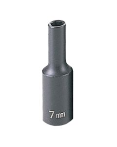 GRE1007MD image(0) - Grey Pneumatic 3/8" Drive x 7mm Deep Socket