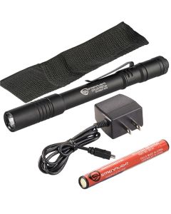 STL66133 image(1) - Streamlight 350 Lumen Stylus Pro USB Penlight - 120V AC - Includes nylon holster - Black with White LED