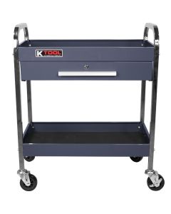 KTI75105GB image(0) - K Tool International Service Tool Cart Steel 1-Drawer 2-Shelves (Grey Blue)