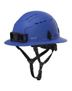 MLW48-73-1654 image(0) - Milwaukee Tool BOLT Blue Full Brim Vented Safety Helmet &hyphen; Type 2, Class C