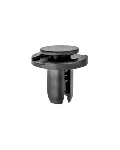 AVC20608 image(0) - AUVECO 20608 Push-Type with Drive Pin Grille Mounting Retainer, 20 mm Dia Head x 14 mm L Stem, Nylon, Black