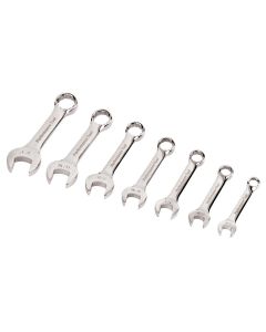 WLMW30507 image(0) - Wilmar Corp. / Performance Tool 7 pc. SAE Stubby Wrench Set