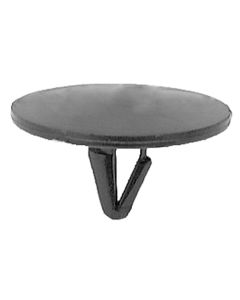 AUVECO 17975 Single Head Type 2 Hood Insulation Retainer, 1-3/16 in Dia Bottom Head x 1/2 in L Stem, Nylon, Black
