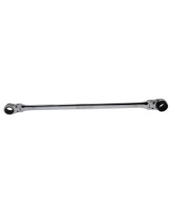 K Tool International Wrench 17mm x 19mm Metric Ratcheting Reversible Double Box Universal Spline 90 Tooth