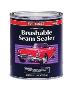 Fibre glass Evercoat 100365 Brushable Seam Sealer, 1 qt Can, Liquid, Gray, 1 hr Curing, Paintable (Y/N): Yes