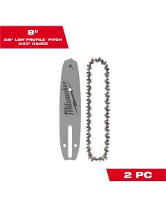 Milwaukee Tool 8 Inch Pruning Saw Chain/Bar Combo
