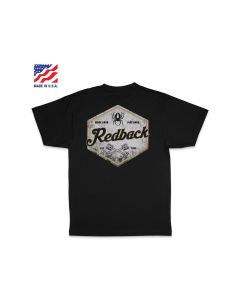 RDBTS1XXL image(0) - Redback Piston Hex Tee Black XX-Large