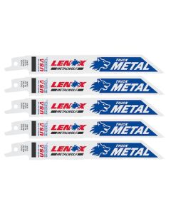 Lenox Tools 6 Inch 14 TPI Bi-Metal Reciprocating Saw Blades - 5 Pack