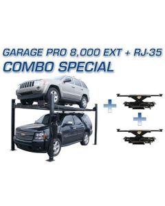 ATEXH-PRO8EXT-COMBO-FPD image(2) - Atlas Equipment PRO8000EXT 4 Post Lift + RJ35 Sliding Jacks Combo