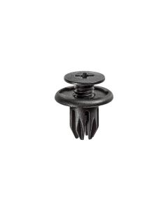 AVCAP17267 image(0) - AUVECO AP17267 Push/Screw-Type with Open End Front and Rear Bumper Retainer, 20 mm Dia Head, Nylon, Black