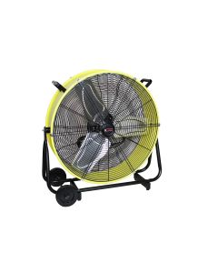KTI77740 image(2) - K Tool International Drum Fan 24 Inch Industrial Direct Drive Tilting, Safety Yellow