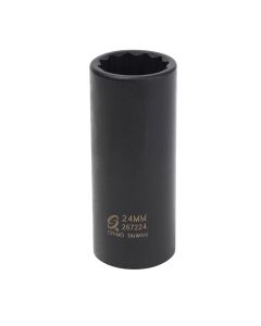 SUN267224 image(0) - SUNEX 1/2 in. Drive 12-Point 24 mm Deep Imp