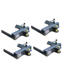 Atlas Automotive Equipment Fork Adapter Set For 2-Post Lifts, Adjustable Width (Set of 4)