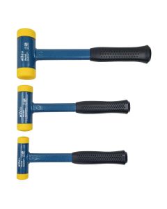 WIH80290 image(0) - Wiha Tools 3 Piece Dead Blow Hammer Set - 30mm, 40mm, and 50mm