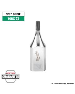 Milwaukee Tool 3/8" Drive T20 TORX Bit Socket