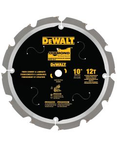 DEWALT 12T Pcd Tipped Laminate Cutting Blade, 10"