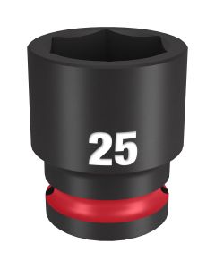 Milwaukee Tool SHOCKWAVE Impact Duty  1/2"Drive 25MM Standard 6 Point Socket