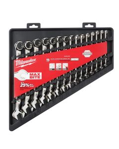 MLW48-22-9515 image(2) - Milwaukee Tool 15 Piece Combination Wrench Set - Metric
