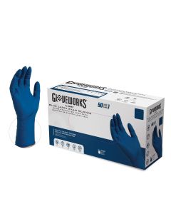 AMXGPLHD86100 image(1) - Gloveworks L HD P/F Extra Long Latex Gloves