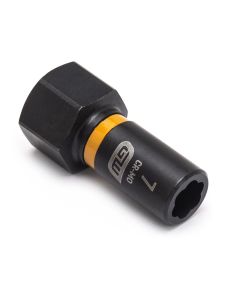 KDT84753 image(0) - GearWrench 1/4 Inch Drive Bolt Biter Impact Extraction Socket 7mm