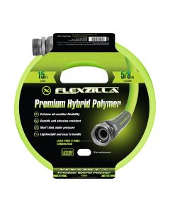 LEGHFZG515YW image(0) - Legacy Manufacturing Flexzilla Garden Hose 5/8 Inch x 15 Feet 3/4 inch  - 11 1/2 GHT