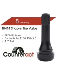 Counteract TR414 Counteract Tire Valve 48.5mm (5pk)