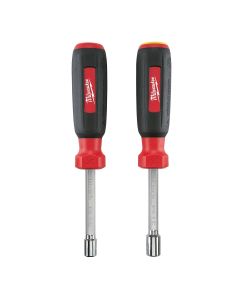 MLW48-22-2502 image(1) - Milwaukee Tool 2PC SAE HollowCore Magnetic Nut Driver Set