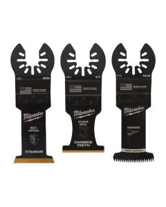 MLW49-10-9001 image(2) - Milwaukee Tool OPEN-LOK All-Purpose Multi-Tool Blade Variety Pack 3PC