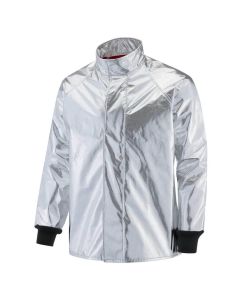 Oberon Coat - Heat Reflective Aluminized PBI Kevlar - Size: Medium