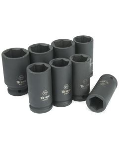TITAN 8-PC 3/4" DR METRIC DEEP IMPAC