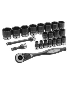 Grey Pneumatic 1/2" Drive 22 Piece Fractional Duo-Socket Set - 6 Point