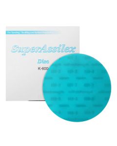 EAG1931518 image(0) - Eagle Abrasives, Inc. (25)Super Assilex 193-1518 Sanding Disc, 6 in Dia, K600 Grit, Sky, No Holes