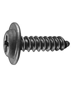 AVC19240 image(0) - AUVECO PHILLIPS FLAT WASHER HD TAP SCREW 10 X 3/4 BLACK