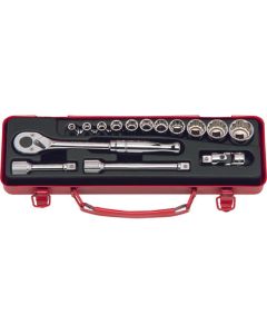 Ko-ken USA 3252M 3/8 Sq. Dr. Socket set   6, 12 point   15 pieces