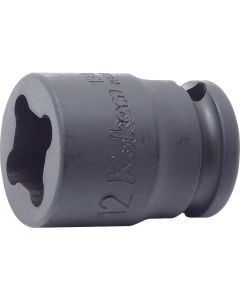 KKN13400-12WN image(0) - Ko-ken USA 13400-12WN 3/8 Sq. Dr. Socket 12mm 4 point Length 32mm Weld Nut