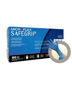 MFXSG375M-CASE image(1) - Microflex SAFEGRIP EC SG-375 LATEX GLOVES M