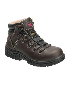 FSIA7130-7W image(0) - Avenger Framer Series - Women's High Top Work Boots - Composite Toe - IC|EH|SR|PR - Brown/Black - Size: 7W